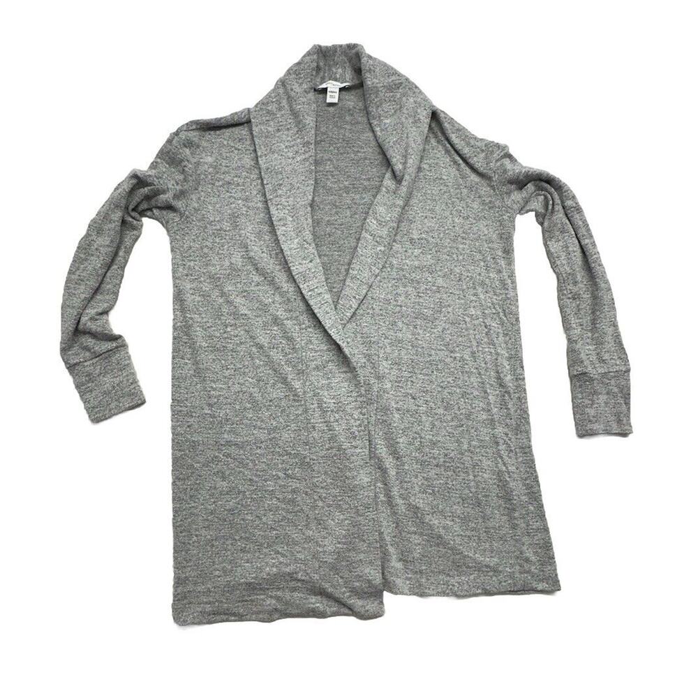 Daily Ritual Women XS Sweater Gray Cozy Knit Cardigan Normcore Classiccore